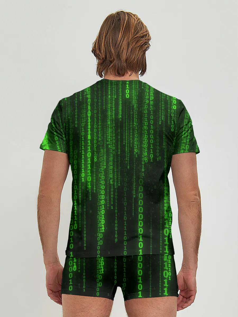 Мужские трусы с футболкой / Матрица двоичный код