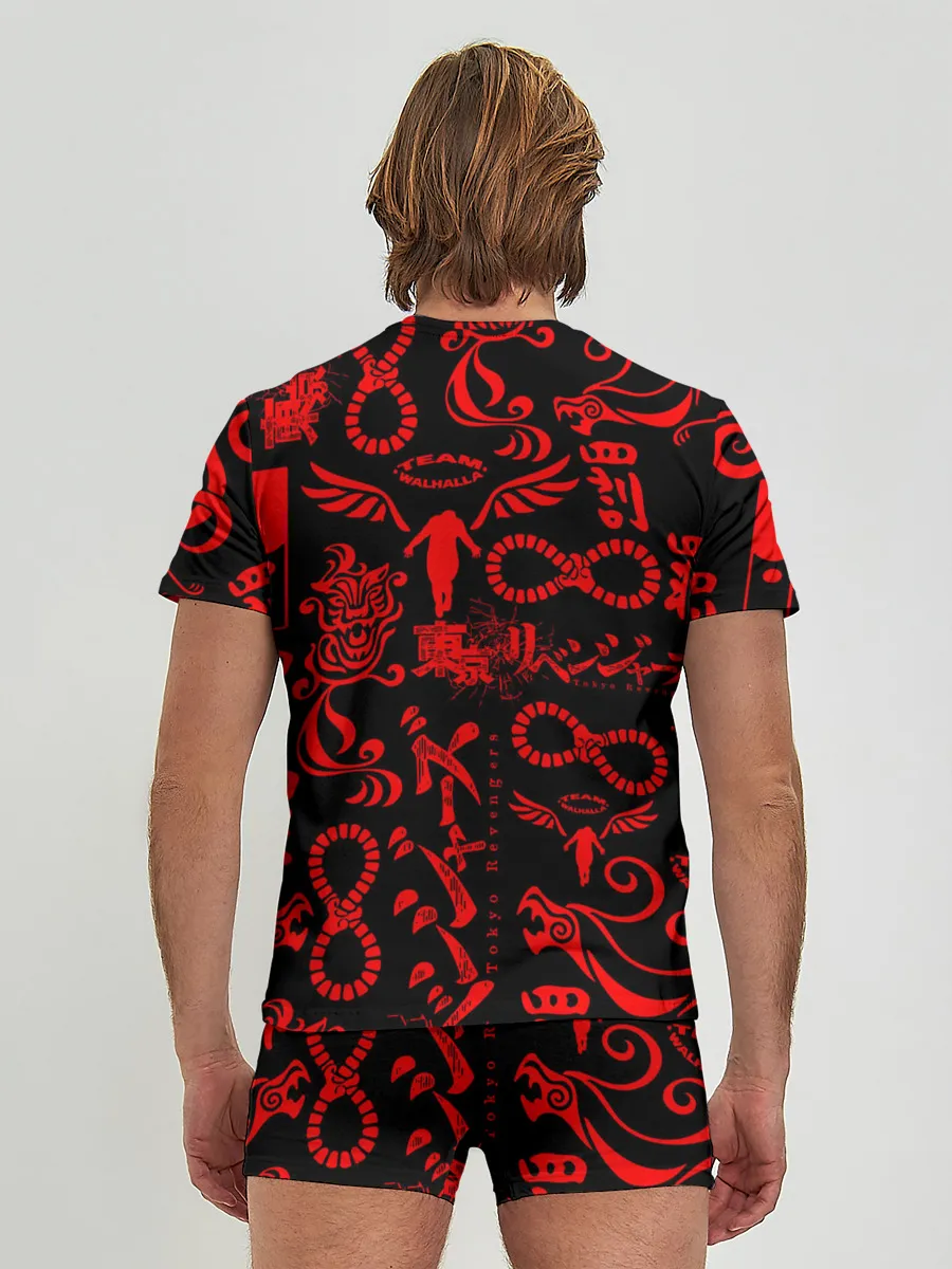 Мужские трусы с футболкой / ТОКИЙСКИЕ МСТИТЕЛИ КРАСНЫЕ ТАТУ