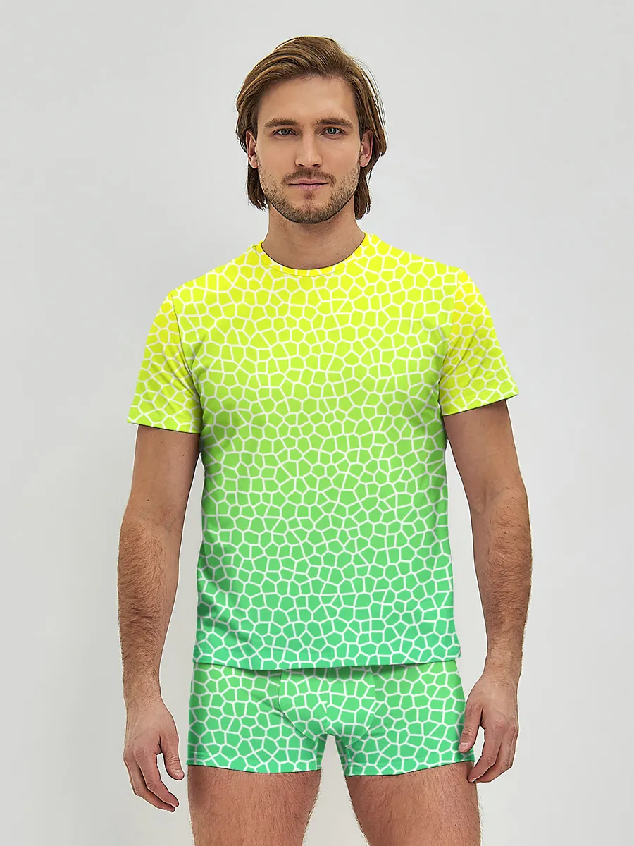 Мужские трусы с футболкой / Витражная мозаика