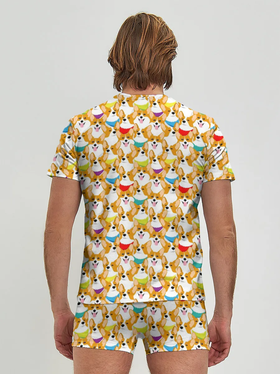 Мужские трусы с футболкой / Вельш-Корги Пемброк