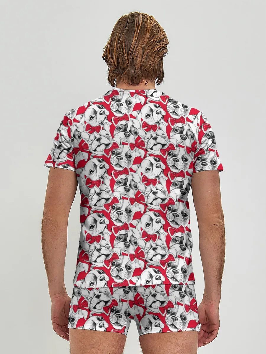 Мужские трусы с футболкой / Французский Бульдог