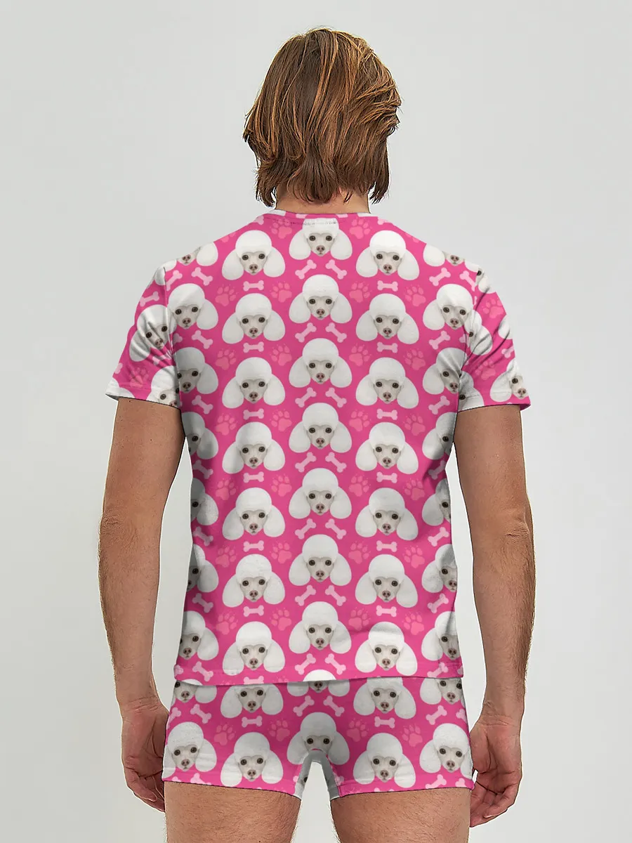 Мужские трусы с футболкой / Собака Пудель