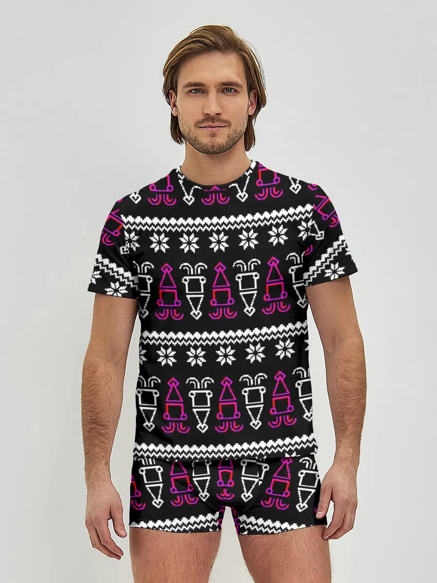 Мужские трусы с футболкой / Праздник кальмара