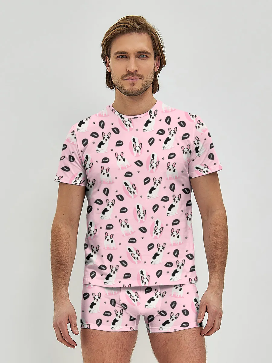 Мужские трусы с футболкой / Бульдог Французский