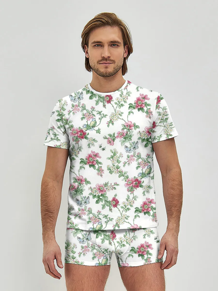 Мужские трусы с футболкой / Весенняя жизнь