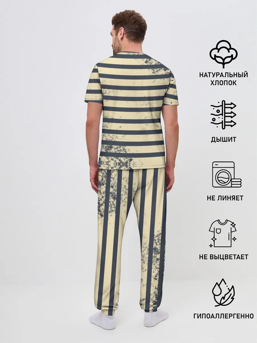 Мужская пижама с брюками / Prison School