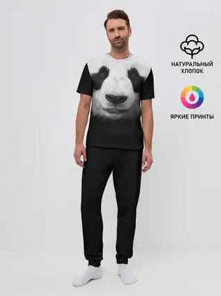 Мужская пижама с брюками / Панда