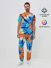 Мужская пижама с брюками / Tie dye