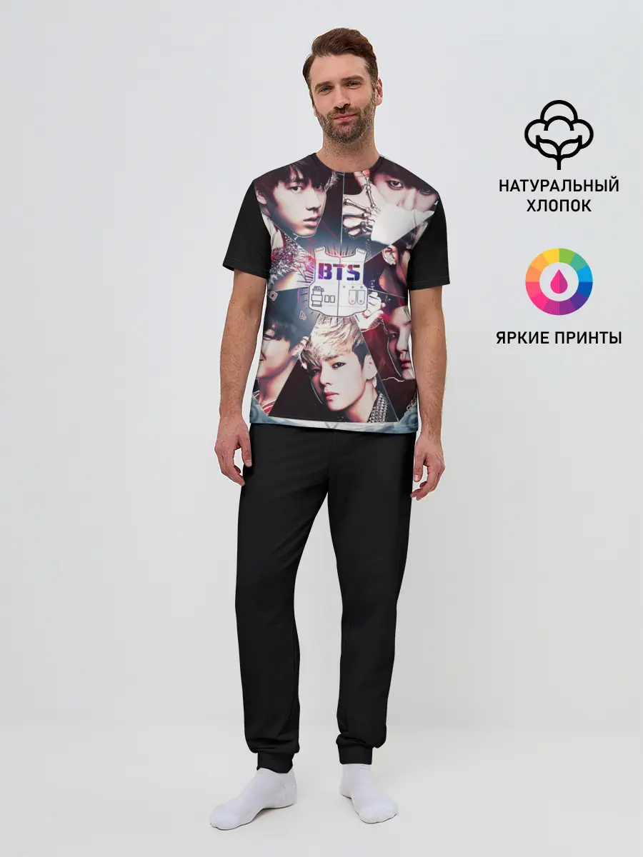 Мужская пижама с брюками / Bts