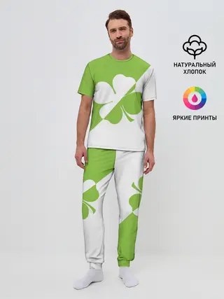 Мужская пижама с брюками / Lucky Clover