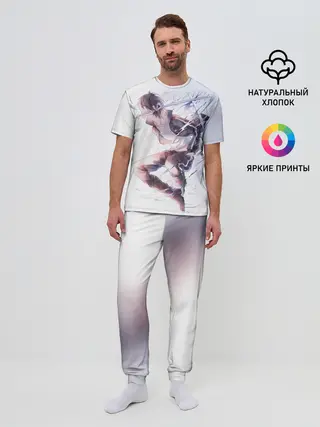 Мужская пижама с брюками / Летающий Ябоку