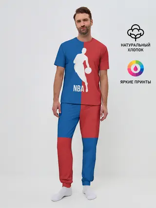 Мужская пижама с брюками / Эмблема NBA