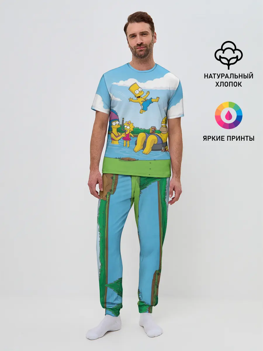 Мужская пижама с брюками / The simpsons