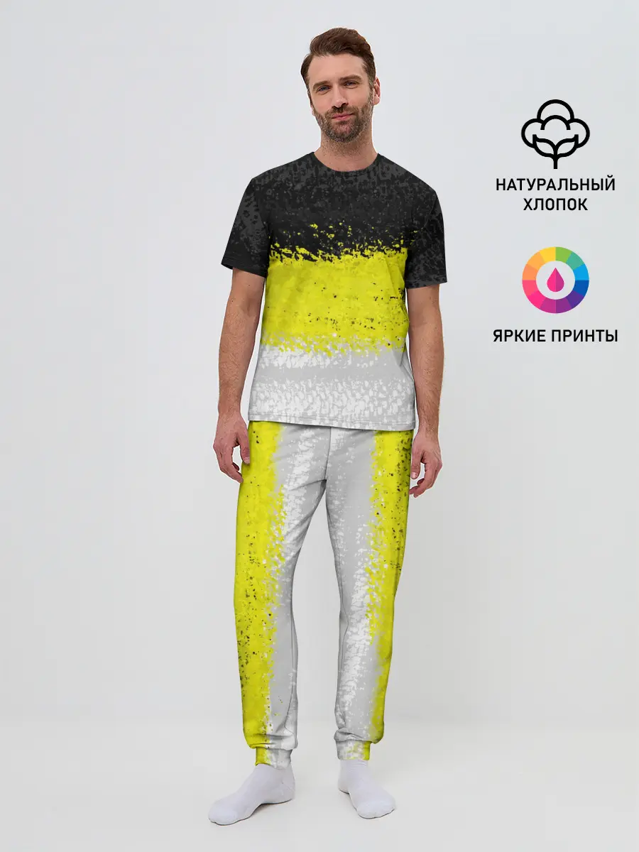 Мужская пижама с брюками / Имперский флаг России 1858года