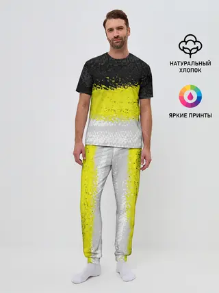 Мужская пижама с брюками / Имперский флаг России 1858года