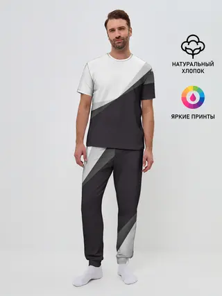 Мужская пижама с брюками / Минимализм