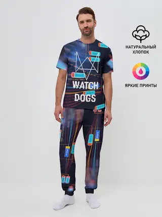 Мужская пижама с брюками / Watch Dogs