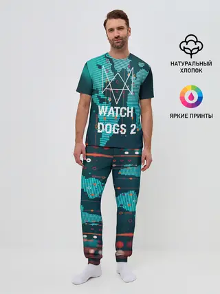 Мужская пижама с брюками / Watch Dogs 2 NETWORK HACK