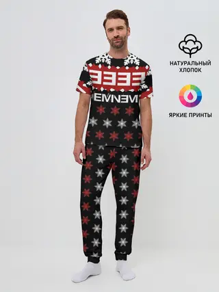 Мужская пижама с брюками / Праздничный Eminem