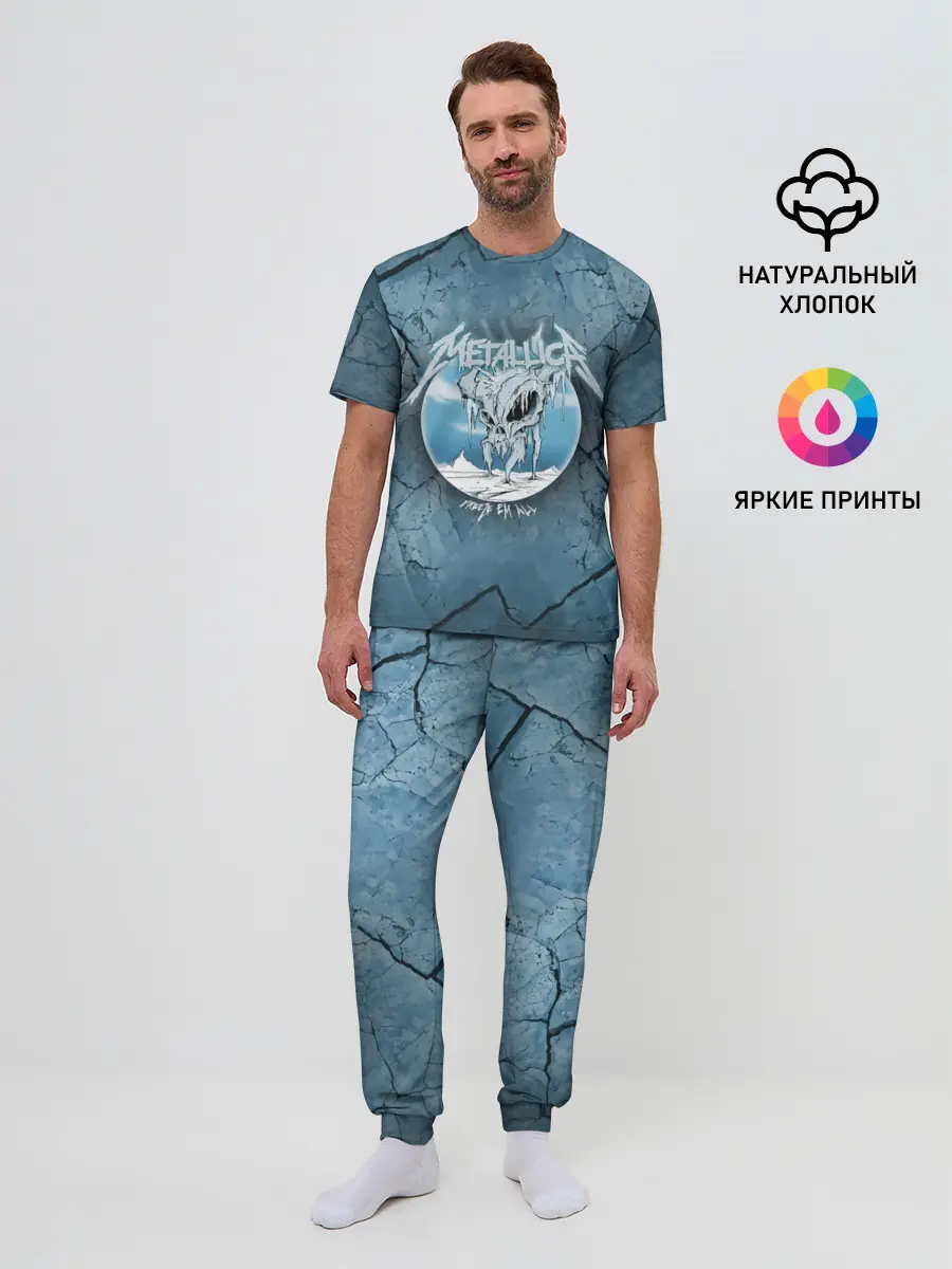 Мужская пижама с брюками / Metallica, freeze em all
