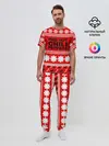 Мужская пижама с брюками / Праздничный RHCP