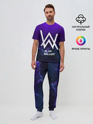 Мужская пижама с брюками / Alan Walker SPACE COLLECTION