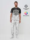 Мужская пижама с брюками / RUSSIA BLACK X WHITE | РОССИЯ