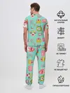 Мужская пижама с брюками / Яркие монстрики