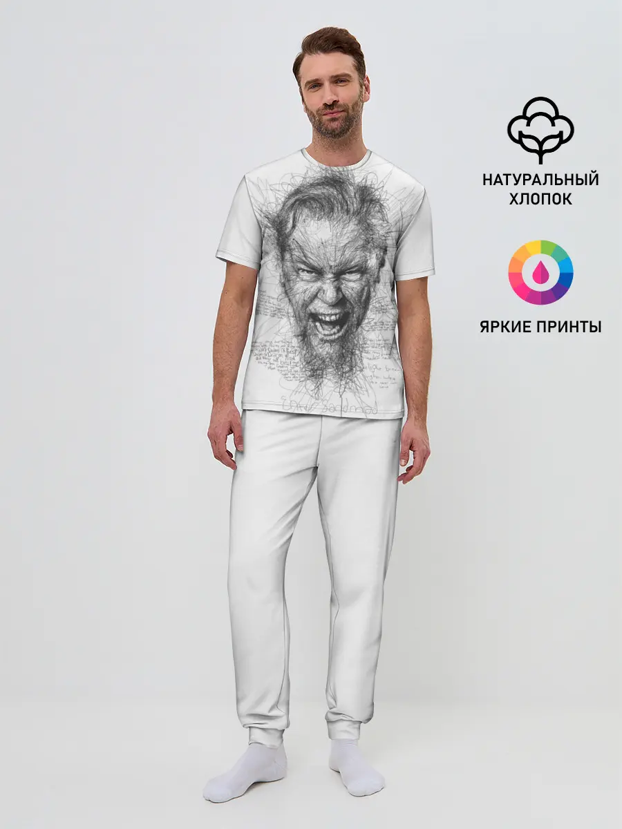 Мужская пижама с брюками / Metallica James Alan Hatfield