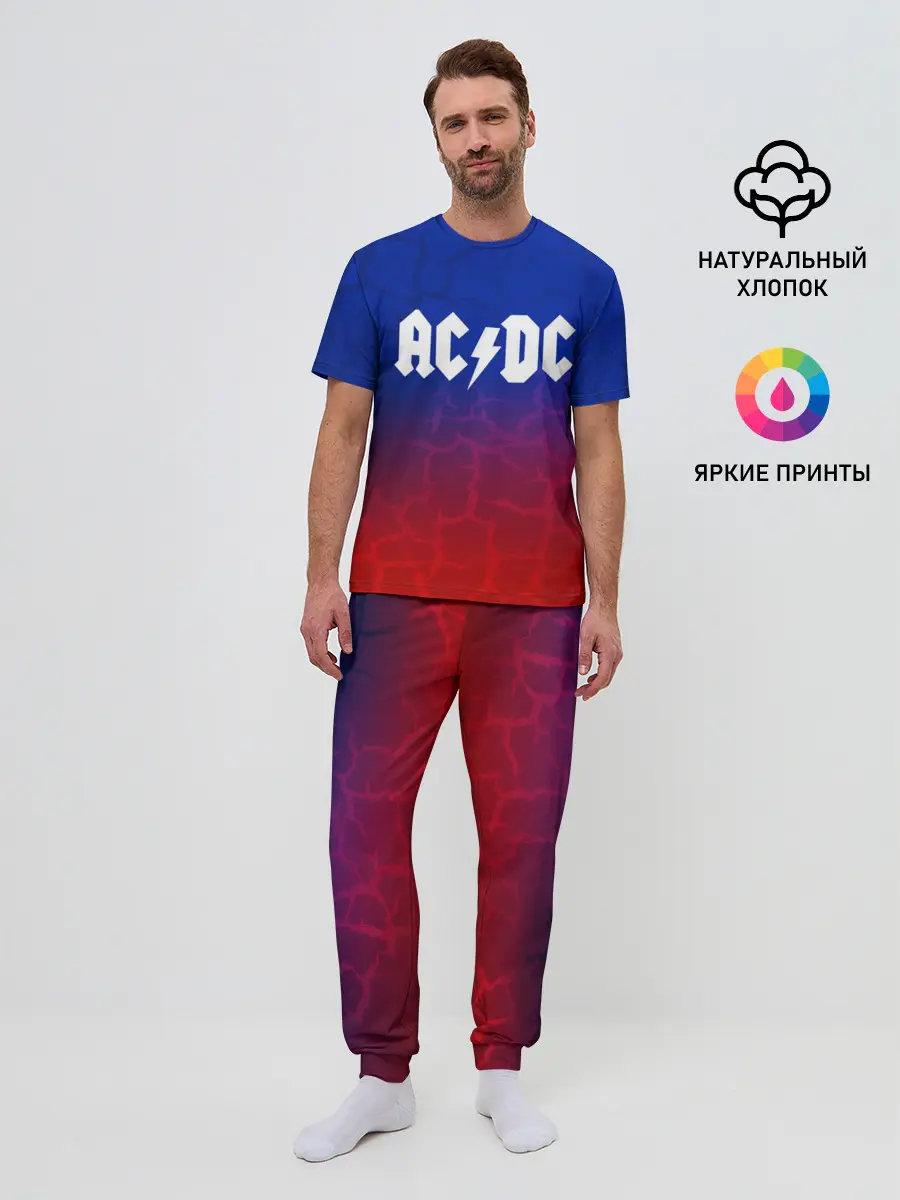 Мужская пижама с брюками / AC/DC angel&devil