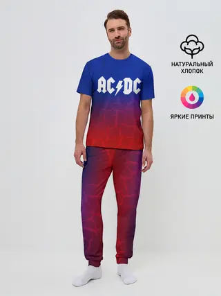 Мужская пижама с брюками / AC/DC angel&devil