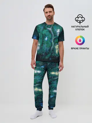 Мужская пижама с брюками / принцесса Мононоке_5