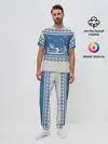 Мужская пижама с брюками / Свитер с Оленем