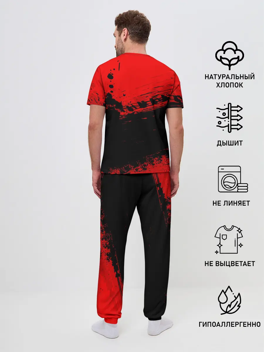 Мужская пижама с брюками / Mitsubishi sport