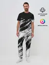 Мужская пижама с брюками / abstraction black&white