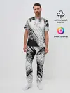 Мужская пижама с брюками / Штриховка