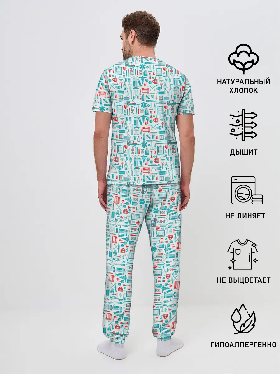 Мужская пижама с брюками / 36,6