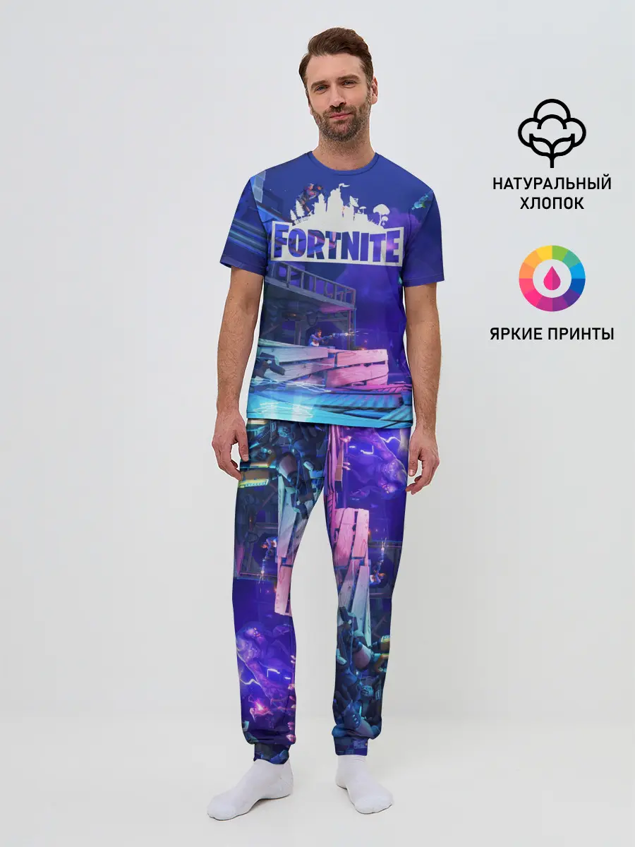 Мужская пижама с брюками / Fortnite