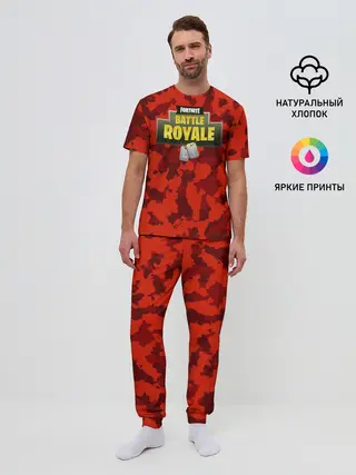Мужская пижама с брюками / Fortnite Королевская Битва