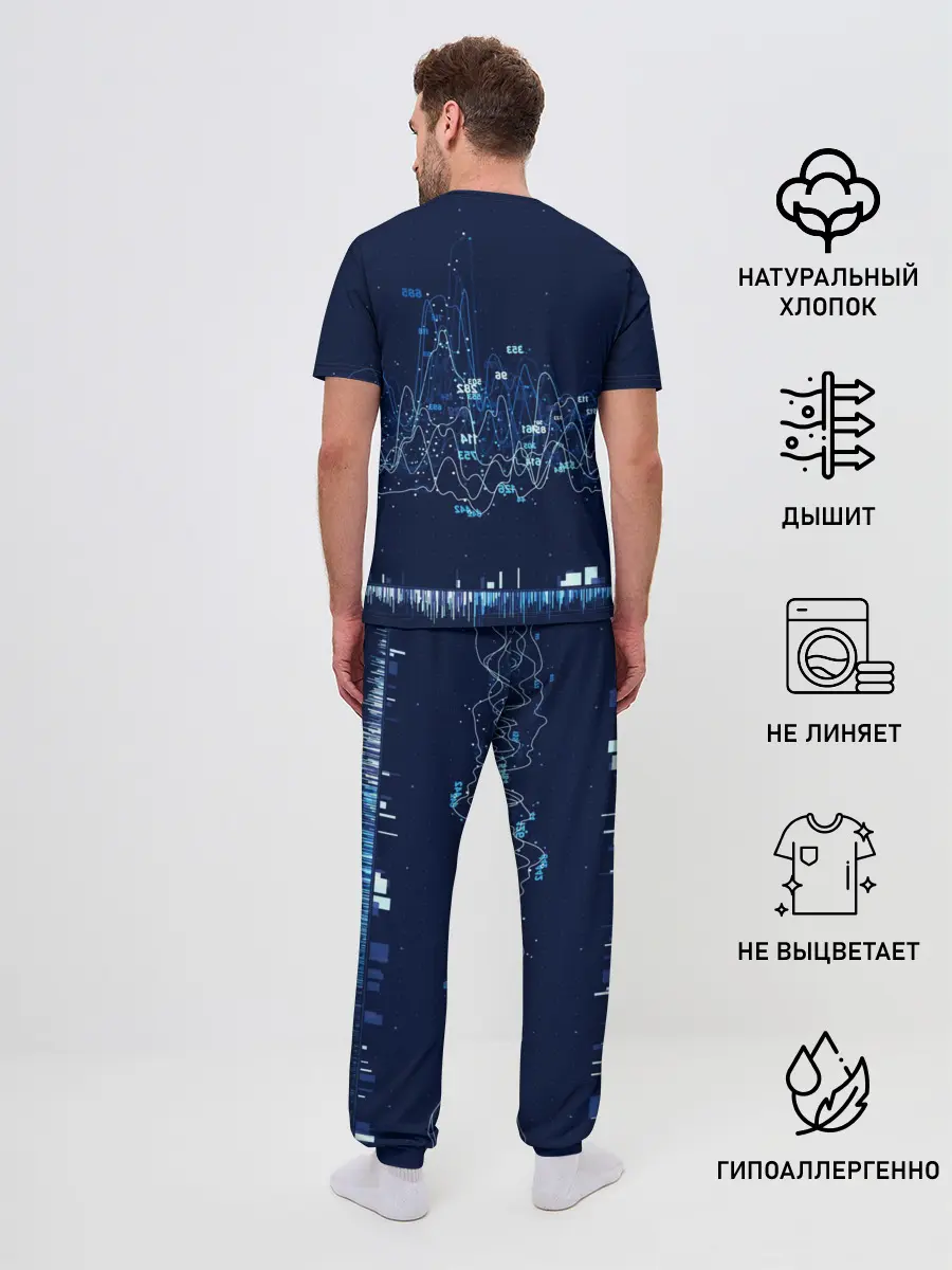 Мужская пижама с брюками / Linkin Park music collection