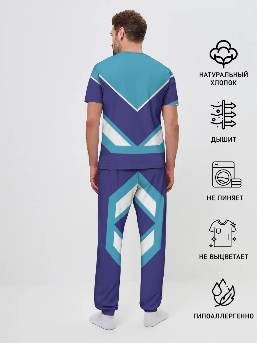 Мужская пижама с брюками / Степа - банка сгущенки