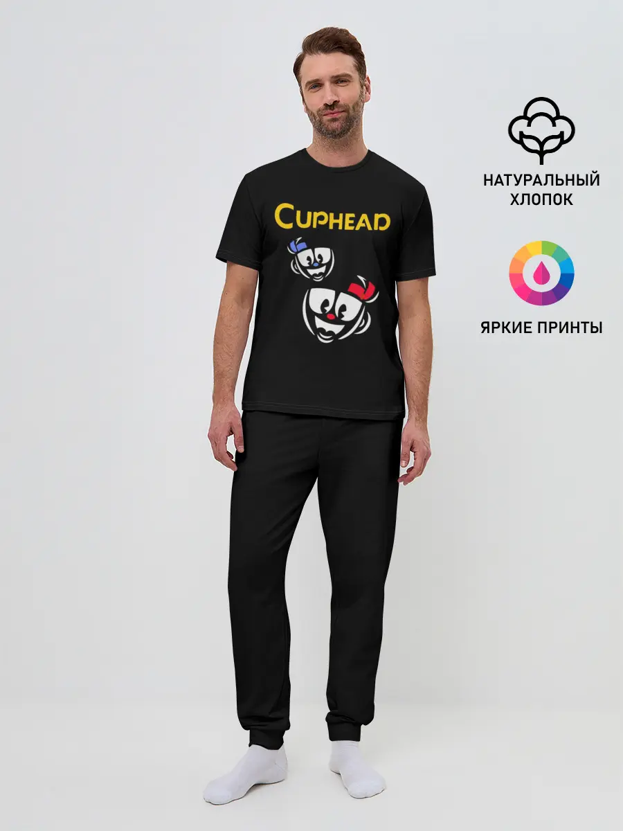 Мужская пижама с брюками / Cuphead