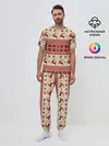 Мужская пижама с брюками / Новогодние Олени!