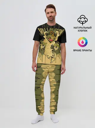 Мужская пижама с брюками / Тыква в ночь мертвецов