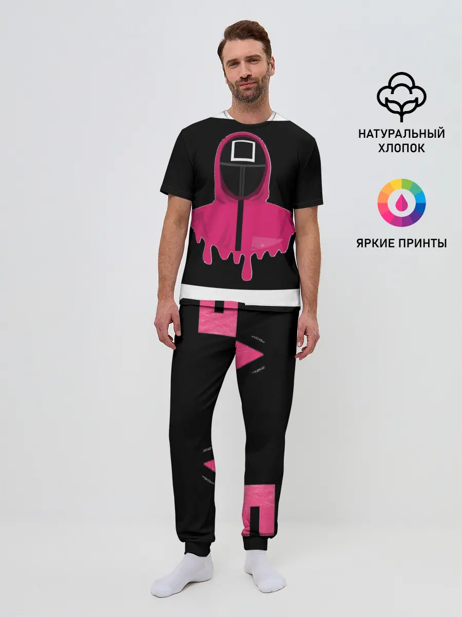 Мужская пижама с брюками / Игра в кальмара - Squid game