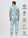 Мужская пижама с брюками / Зимние Снежные Узоры