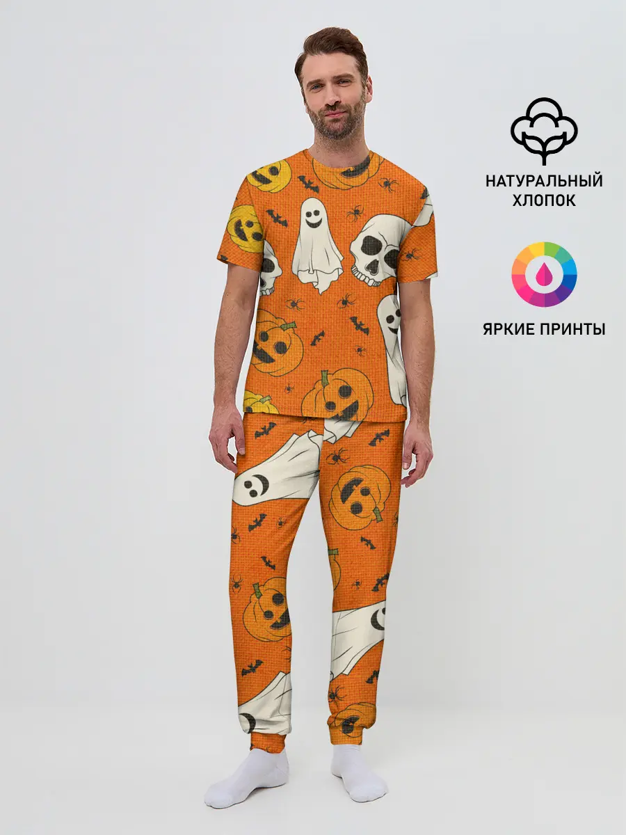 Мужская пижама с брюками / УЖАСТИКИ НА ВЯЗАНКЕ