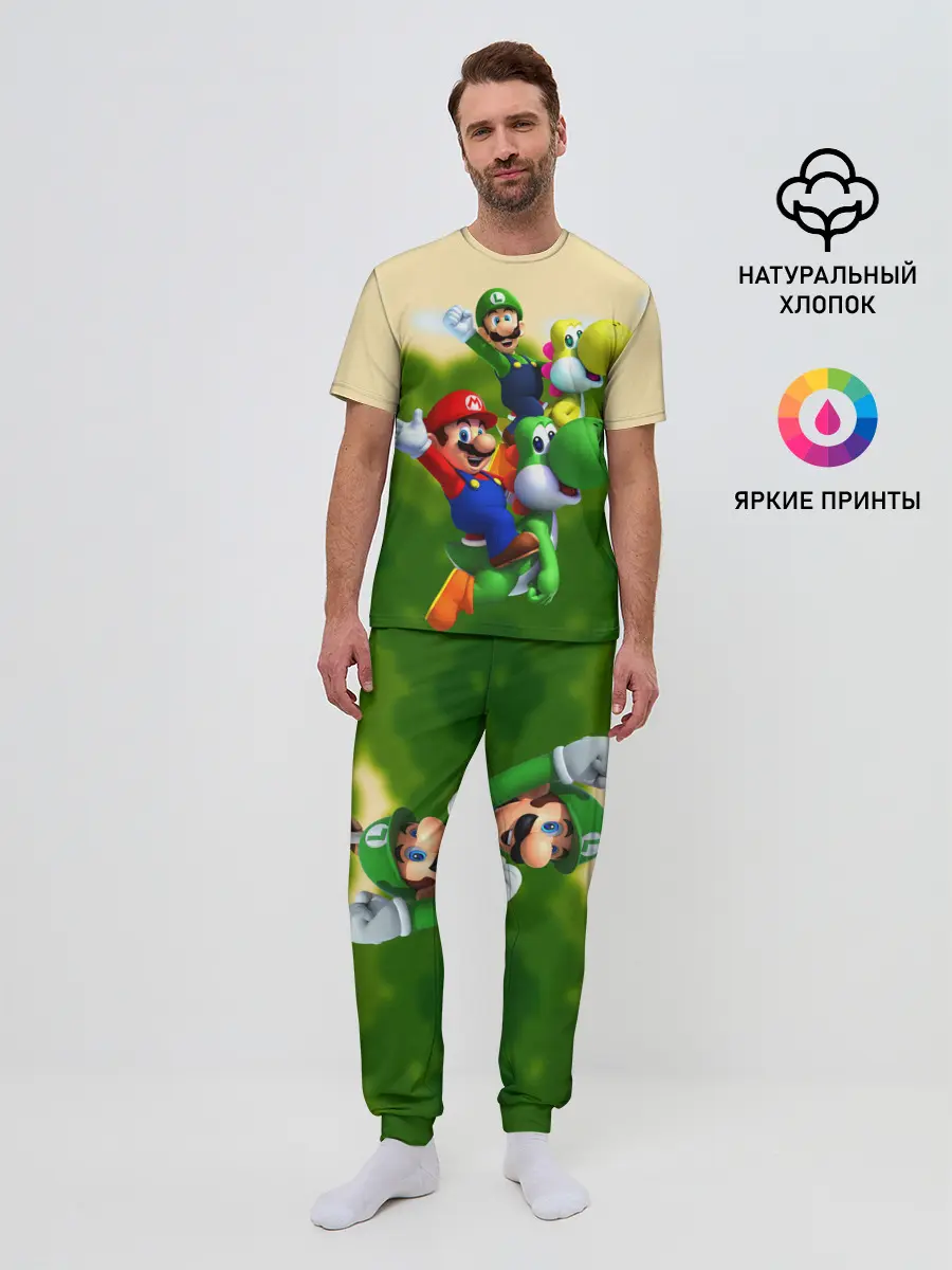 Мужская пижама с брюками / 3DMario