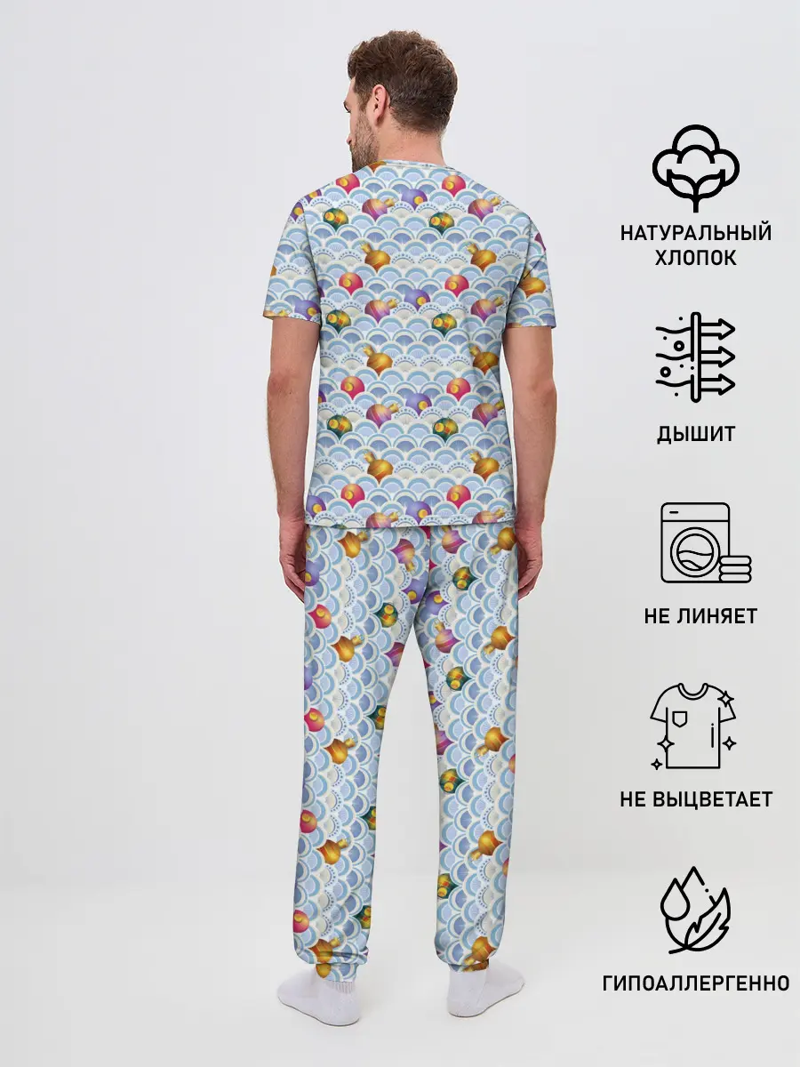 Мужская пижама с брюками / Праздничные Игрушки