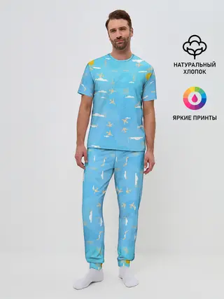 Мужская пижама с брюками / мое путешествие